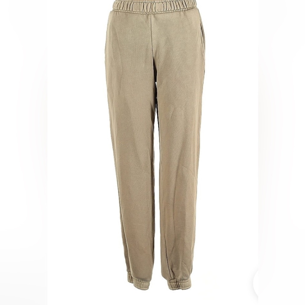 Cotton Citizen Tan boyfriend Joggers Relaxed Fit Elastic Waist
